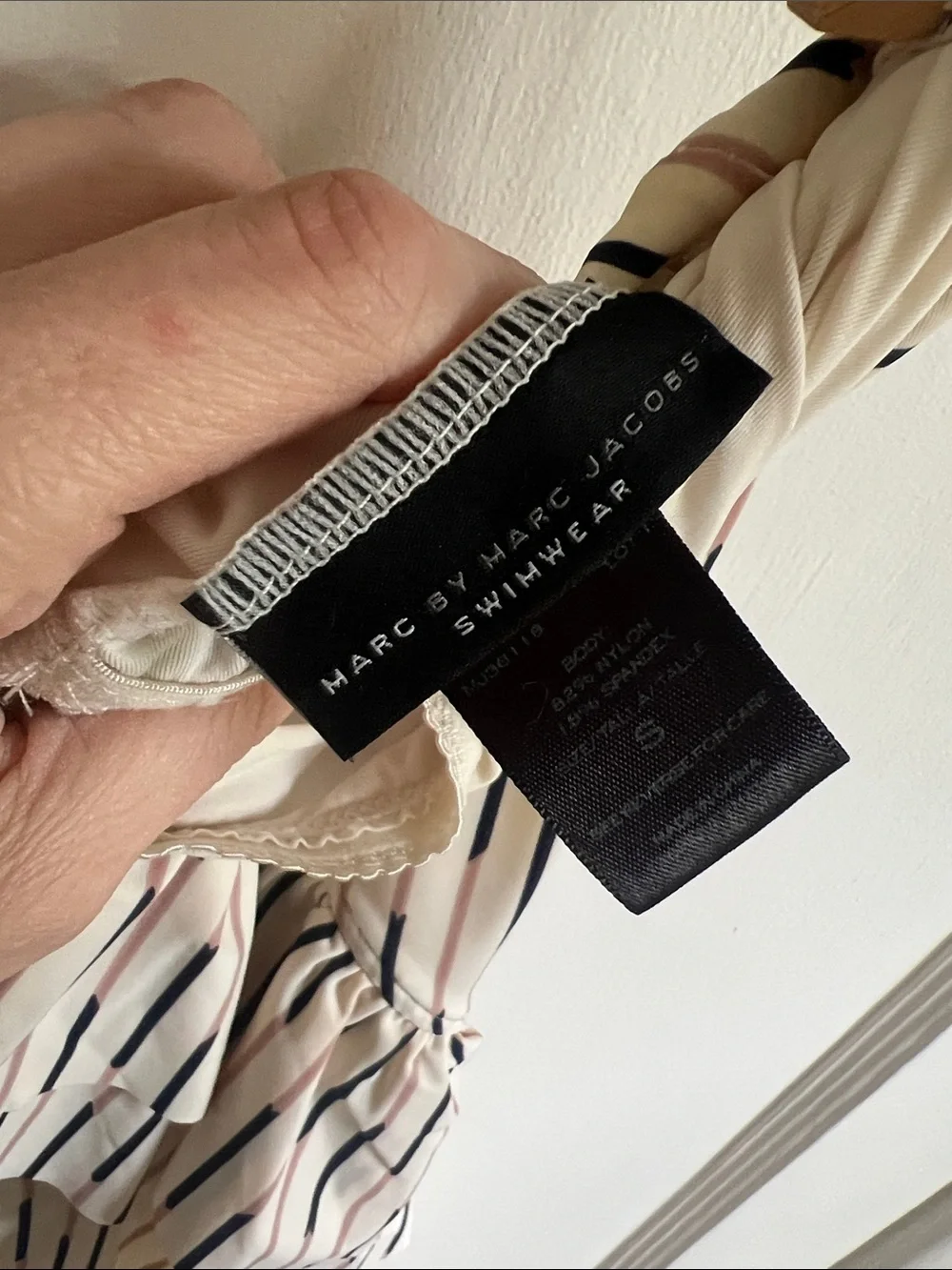 Marc by Marc Jacobs Ruffle One Piece Neutral - Picture 2 of 13
